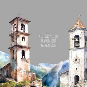 Bell Tower Clipart, Church Clipart, Christian Clipart, Mountains ...