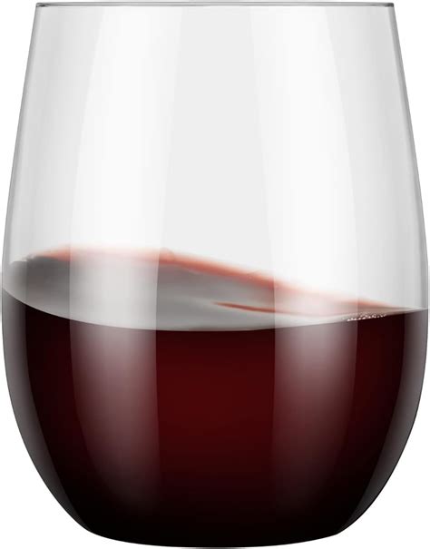 Prestee 20oz Plastic Wine Glasses Set Of 12 Stemless Wine