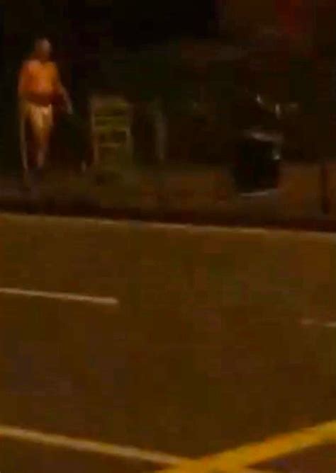 He Walks Naked On The Street After He Was Forced To Leave The Window Of The House To Avoid