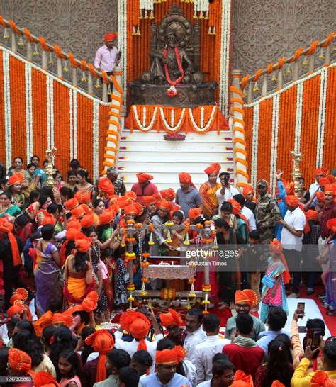 People Gathered For The Celebration Of Chhatrapati Shivaji Maharaj News Photo Getty Images