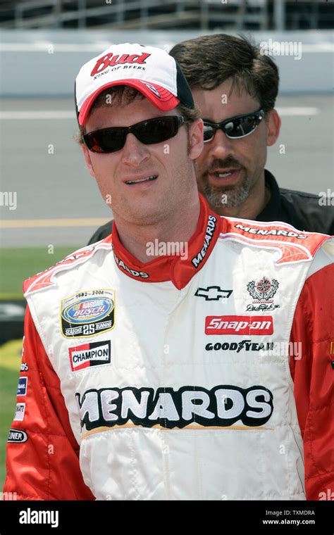 Dale Earnhardt Jr Awaits His Turn To Qualify For The Winn Dixie 250