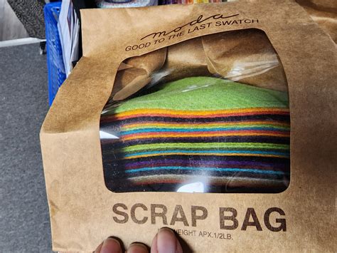 Wool Moda Scrap Bag Neatly Packaged 12 Pound Bag Of Wool Scraps