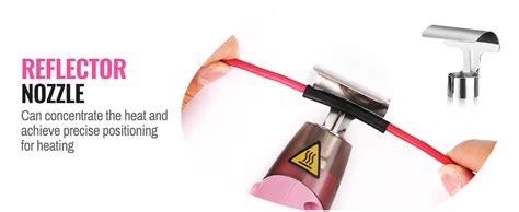 Workpro V Mini Cordless Heat Gun Hot Air Gun With Reflector Nozzle Temp Settings