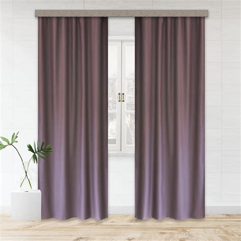 Портьерные шторы witerra матовый блэкаут черника 190x275 см 2 шт 100556 ...