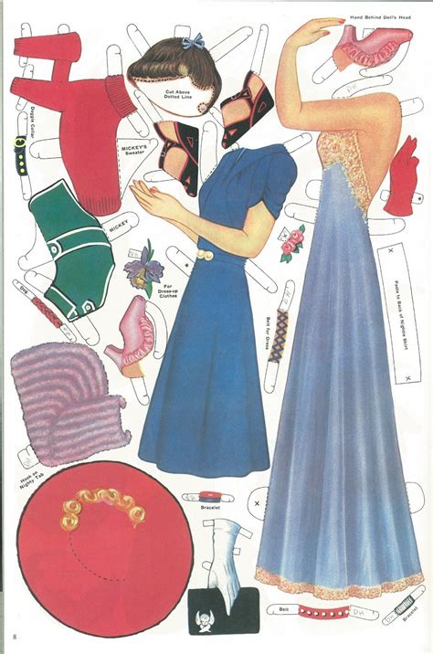 Glamour Girl Repro Paper Dolls Vintage Paper Dolls Paper Dolls