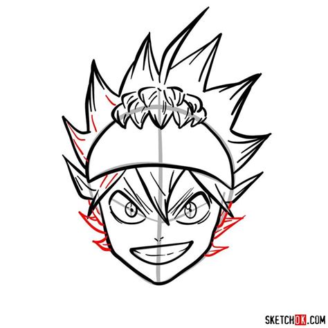 How to draw Asta from Black Clover anime - Sketchok easy drawing guides | Black clover anime ...