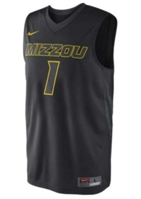 Nike Nike Mens Missouri Tigers Basketball Jersey Casual Shirts