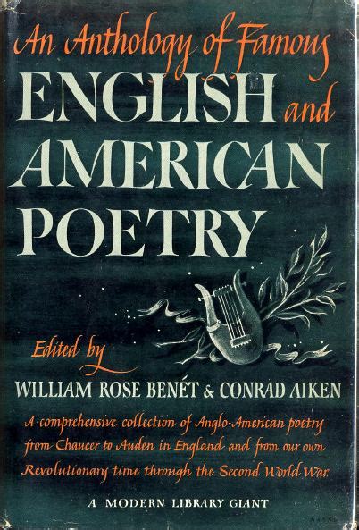 Poetry Anthologies In The Modern Library