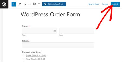 How To Create A WordPress Order Form For Small Business