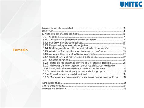 SOLUTION Unidad 5 M Todos De An Lisis Pol Ticos Studypool