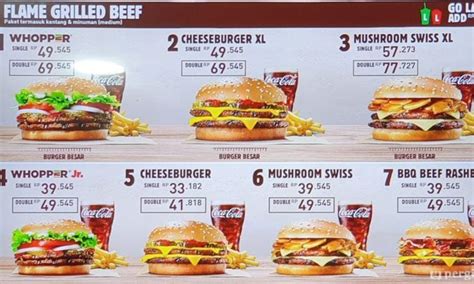 Daftar Menu Burger King Dan Harganya Terbaru 2023