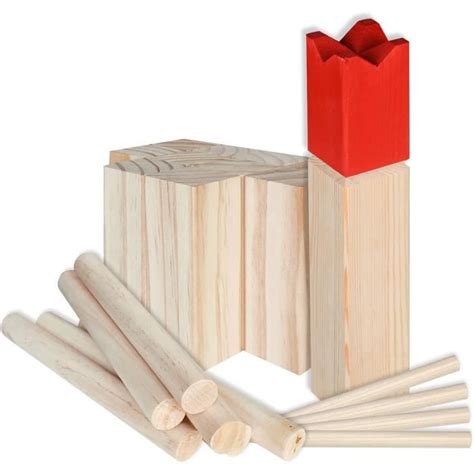 Jeu Viking Kubb Original Aufun Jeu D Adresse En Bois De Pin Pour