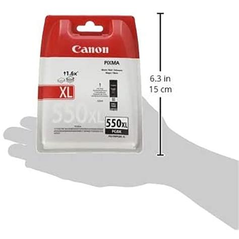 Canon 6431B001 PGI 550PGBK XL High Yield Pigment Black Ink Cartridge