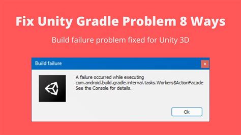 Fix Unity Gradle A Failure Occurred While Executing Android Build