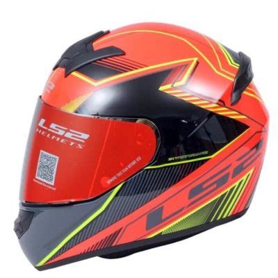 LS2 FF352 Kascal Black Orange Gloss Full Face Helmet Custom Elements