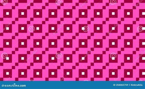 Pink Geometric Square Pattern Background Vector Graphic Stock