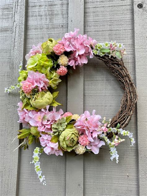 Outdoor Floral Spring Wreaths For The Front Door