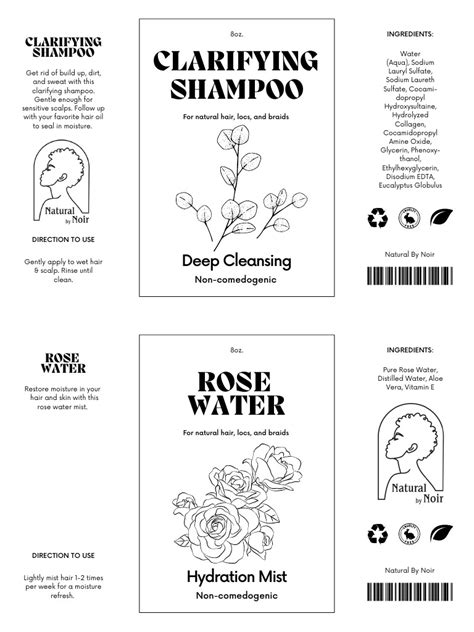 Bottle Label Designs | PDF | Shampoo | Chemistry