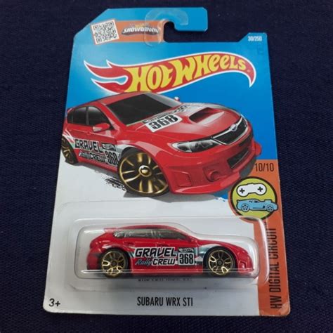 Jual Diecast Hot Wheels Hw Digital Circuit Subaru Wrx Sti Merah Shopee Indonesia