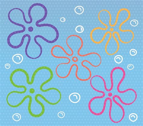 Bikini Bottom Flowers SVG EPS PNG Cricut Silhouette Etsy