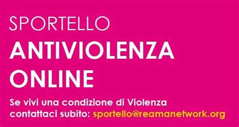 Sportello antiviolenza il servizio durante le festività REAMA