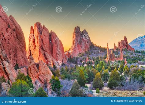 Garden of the Gods, Colorado Springs, Colorado Stock Image - Image of ...