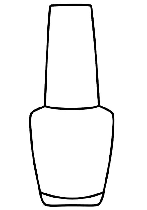 Esmalte Nail Polish Bottles Mom Coloring Pages Templates Printable Free