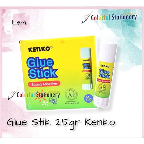 Jual Lem Stik Glue Stick Lem Kenko 25 Gr Shopee Indonesia