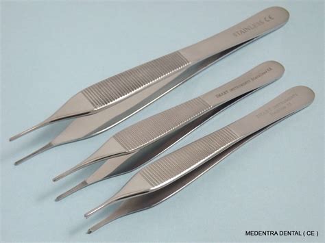 Forceps Adson De Pulgar Para Cirug A Dental Oral Pinzas Quir Rgicas