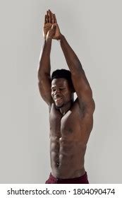 Rear View Muscular Man Naked Torso Stock Photo 1827051443 Shutterstock