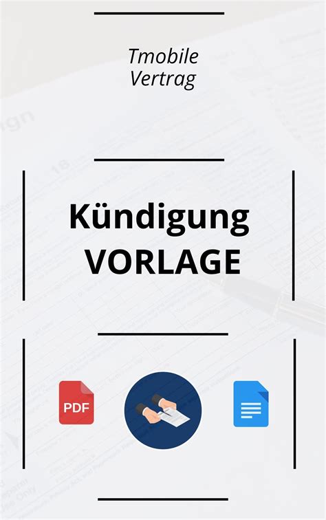 Kündigung Tmobile Vertrag Muster Vorlage