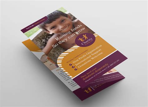 Charity Tri Fold Brochure Template Psd Ai And Vector Brandpacks