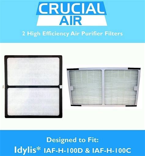 Idylis C And D Hepa Air Purifier Filters Part Iaf H 100d And Iaf H 100c