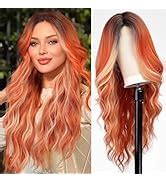 Amazon Starluck Ombre Brown Mixed Blonde Highlight Long Wavy Wig