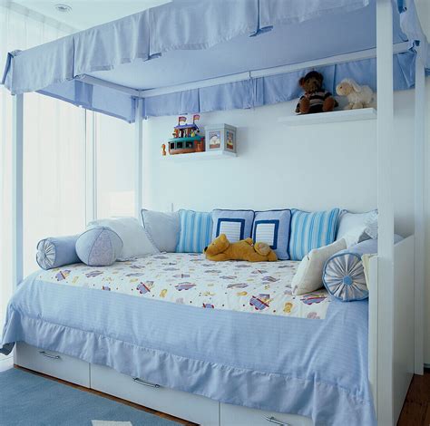 Childs Four Poster Bed With Storage License Image 13538234 Image