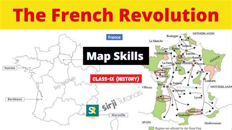 Map Skills The French Revolution Class History Cbse Up Board Exams