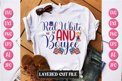 Red White And Boujee Svg Cut File Graphic By SmMedia Creative Fabrica