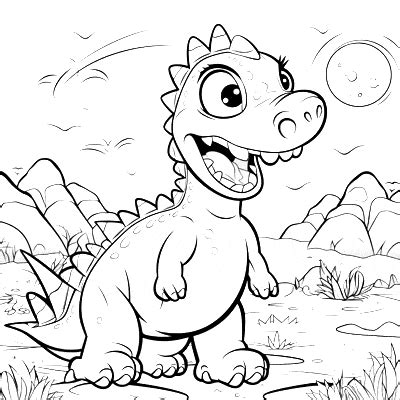 Download Baby Velociraptor Coloring Page – Free Printable