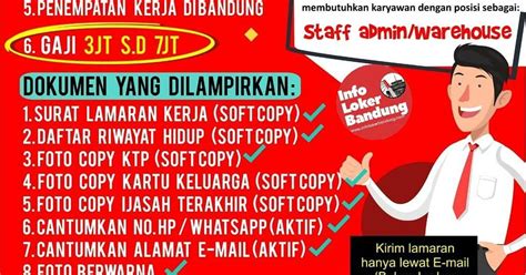 Lowongan Kerja PT Bumi Persada Falah Bandung Agustus 2019 Info Loker