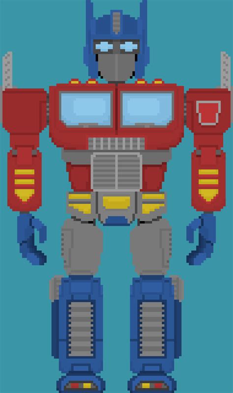 Optimus Prime Pixel Art