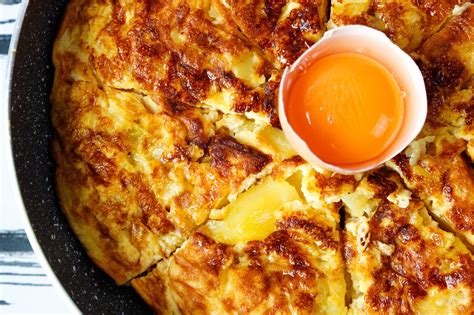 Fluffy And Delicious Potato And Egg Tortilla In Spanish Style