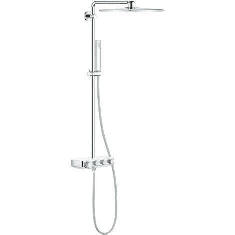 Grohe Colonne De Douche Avec Mitigeur Thermostatique Blanc Euphoria