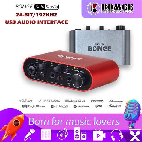 Bomge Bmg11s 3a Geração Interface De Áudio Usb Para Guitaristas Vocalhões Podcasters Ou