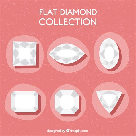 vector flat diamond collection