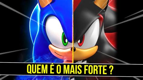 SONIC vs SHADOW Quem é o mais forte no UNIVERSO SONIC YouTube