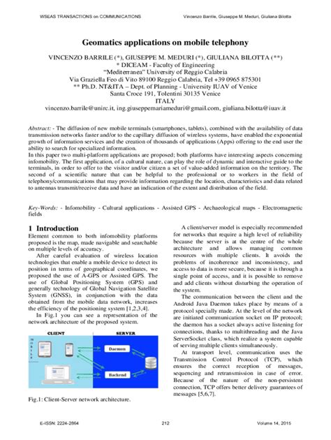 Fillable Online Geomatics applications on mobile telephony Fax Email ...