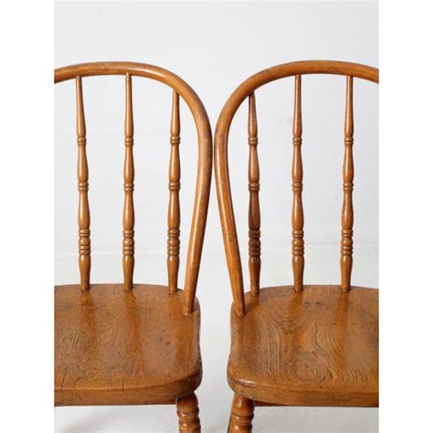 Antique Bow Back Windsor Dining Chairs Set Of 5 Chairish