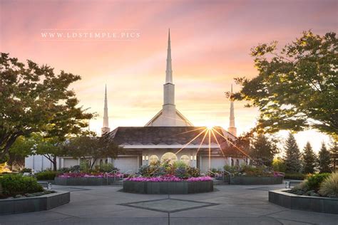 boise-temple-summer-glow - LDS Temple Pictures