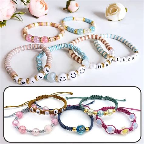 Pcs Clay Beads Bracelets Making Kit Everything In A Box Etsy