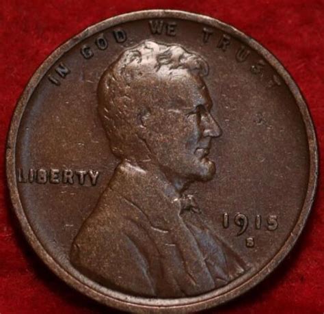 1915 S San Francisco Mint Copper Lincoln Wheat Cent EBay